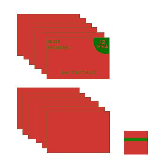 XLNT TECH Engraving Blank Materials ABS Double Color Plastic Sheet by MaterialsParts