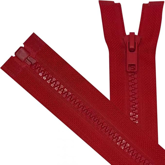 ANPURZII 2PCS #5 17 Inch Red Separating Jacket Zippers by Unknown