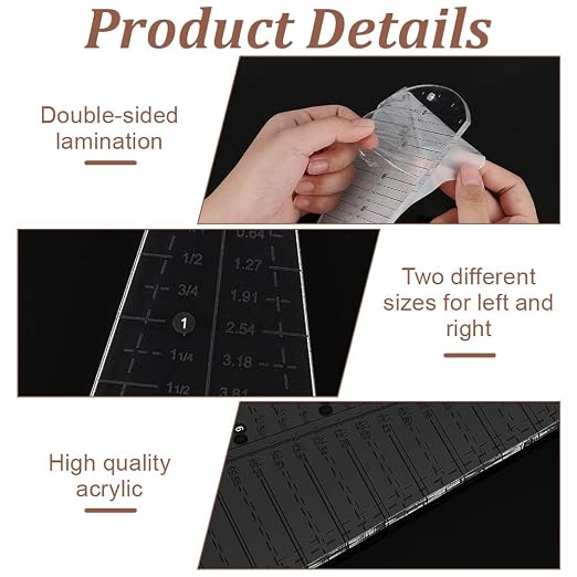 BENECREAT Acrylic Quilting Template Ruler, Dresden Plate Quilting Template - Image 4