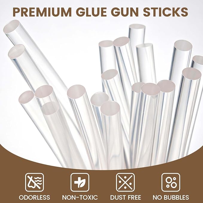 ADHES Hi-Temp Mini Hot Glue Sticks, 100 Pack, 0.27 Inch x 4 Inch, Full Size - Image 4