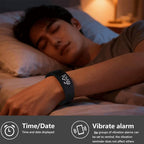 Vibrating Alarm Wristband Deaf People Watch Band Fit Sleeps Rise Silent Shock - Image 5