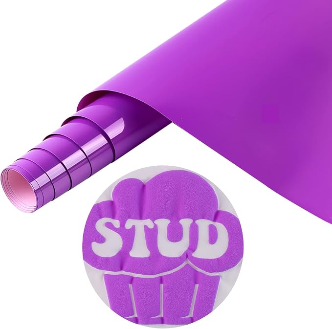 Tintnut Warm Purple Puff Heat Transfer Vinyl Roll, easy cut & weed, stretch by Tintnut