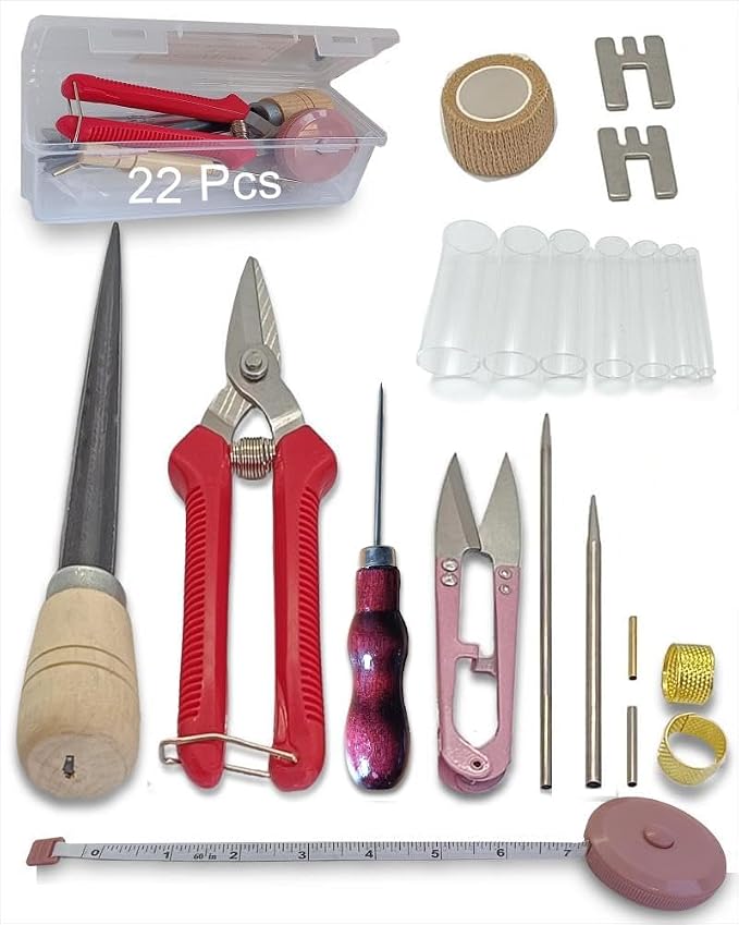 CCFREELIFE Upgrade 22 Pcs Basket Weaving Supplies, Basket Weaving Kits by CCFREELIFE