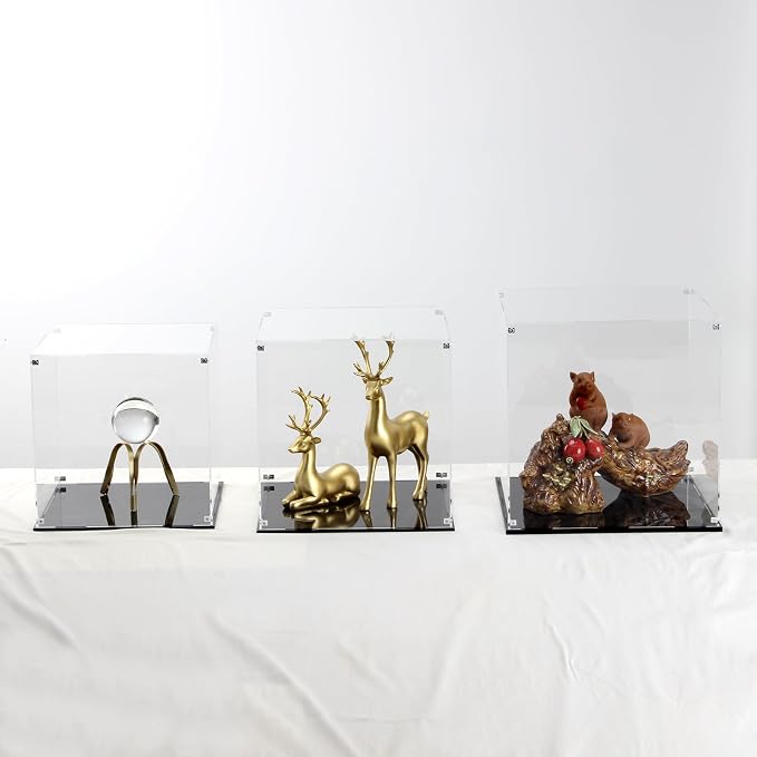 13 Inch Clear Self Assembly Acrylic Display Case, Display Box Storage Holder - Image 3