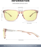 ANYLUV Blue Light Glasses for Men, Lightweight Computer Gaming Glasses - Image 3