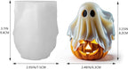 3D Ghost Pumpkin Silicone Mold for DIY Halloween Candle & Soap Casting Tool | - Image 2