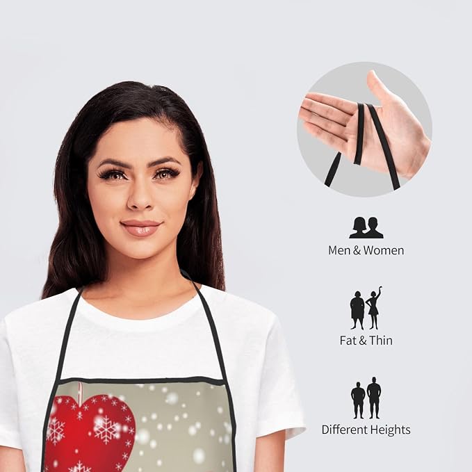 Apron Cooking Chef Work Shop Women Men Baking Decorations Painting Bbq Grilling - Image 8