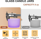 SHOWIN Thick Candle Jars for Making Candles 16 Pcs, 4 OZ Empty Jars - Image 2
