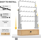 ORLESS 5-Tier Jewelry Display for Vendors, Earring Holder Organizer - Image 7