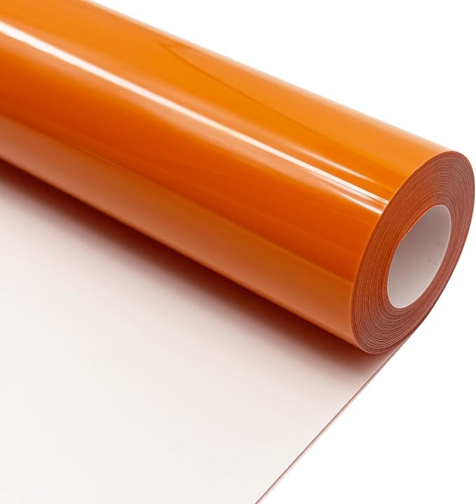 Orange Heat Transfer Vinyl HTV Roll Matte PU 12" x 20 ft. | Easy to Cut by MerryMade