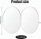 Yalikop 10 Pcs 9 Inch Acrylic Circle Blanks Clear Disc Round Transparent - Image 2
