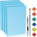 LuckyFoam Blue 4 Pack 12x7.5x1 inch Foam Sheets 1 Inch Thick | Polystyrene by LuckyFoam