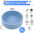 3Pcs ZHYEEDAA Silicone Egg Molds - Image 2