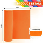 Do²ping Orange Eva Foam Sheets roll, 6mm eva Craft Foam 49''x13.9'' High - Image 2