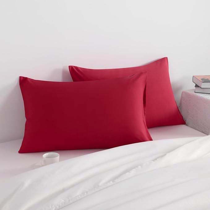 NTBAY Standard Pillow Cases Set of 2, 2 Pack Brushed Microfiber 20x26 Pillow - Image 2