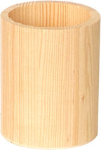 Cregugua 12-Pack 4 Inch Round Wood Pen Holder Unfinished Wooden Pencil Holder - Image 2