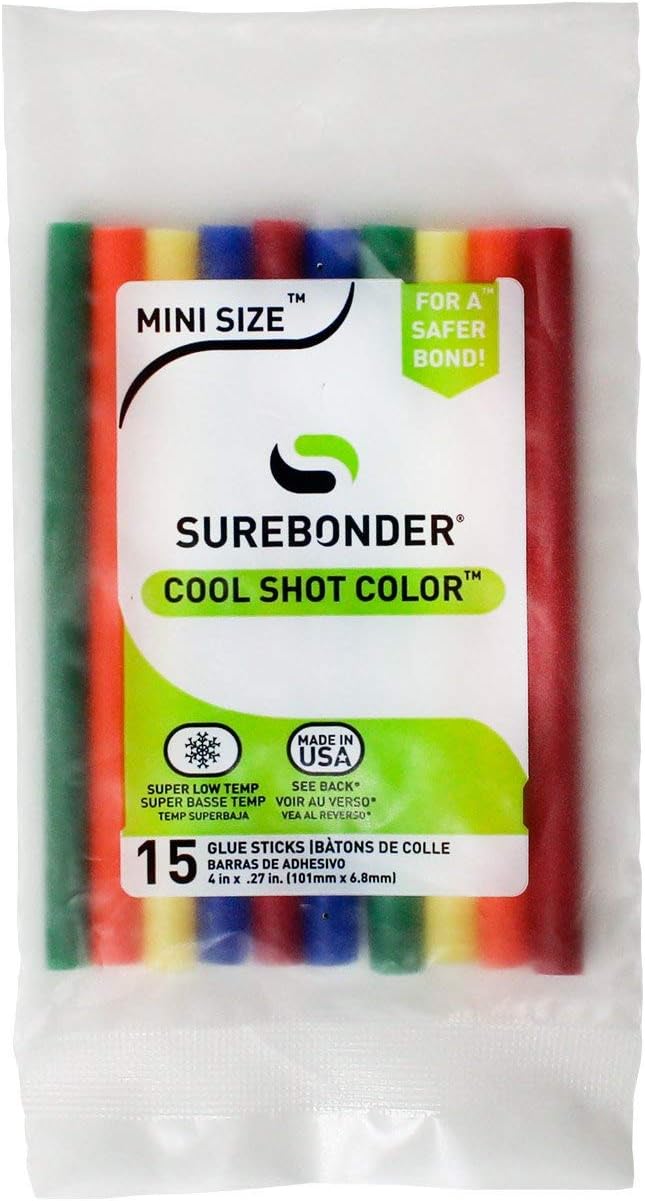Surebonder Cool Shot Color Mini Hot Glue Sticks by Surebonder