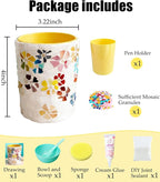 YUCHIYA DIY Glass Mosaic Pen Holder Craft Kit - Image 2