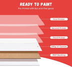 Simetufy 42 Pack Canvas Boards for Painting 8x10 inch Canvas Panels for Kids - Image 8