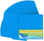 Praisebank Dark Blue Origami Paper, Double Sided Color, Origami Paper Kit by Praisebank
