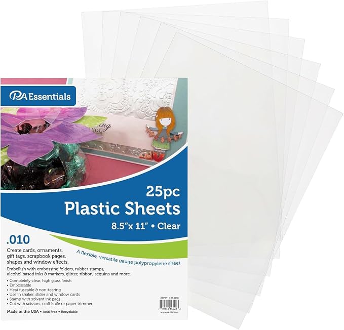 Accent Design Paper Accents Clear Plastic Sheets 8.5x11, .010" Thick, - Image 3