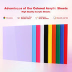 Adrattnay Acrylic Sheets 1/8 Thick, Opaque Colored Acrylic Panel - Image 3