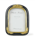 Cuspin Vintage 5x7 Picture Frame Black and Gold, Ornate Arched Resin Photo Frame - Image 9