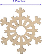 60PCS Unfinished Blank Wooden Cutouts Craft - Image 2