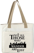 MBMSO Geologist Tote Bag Rock Collector Gift Not All Who Wander are Lost Some by MBMSO
