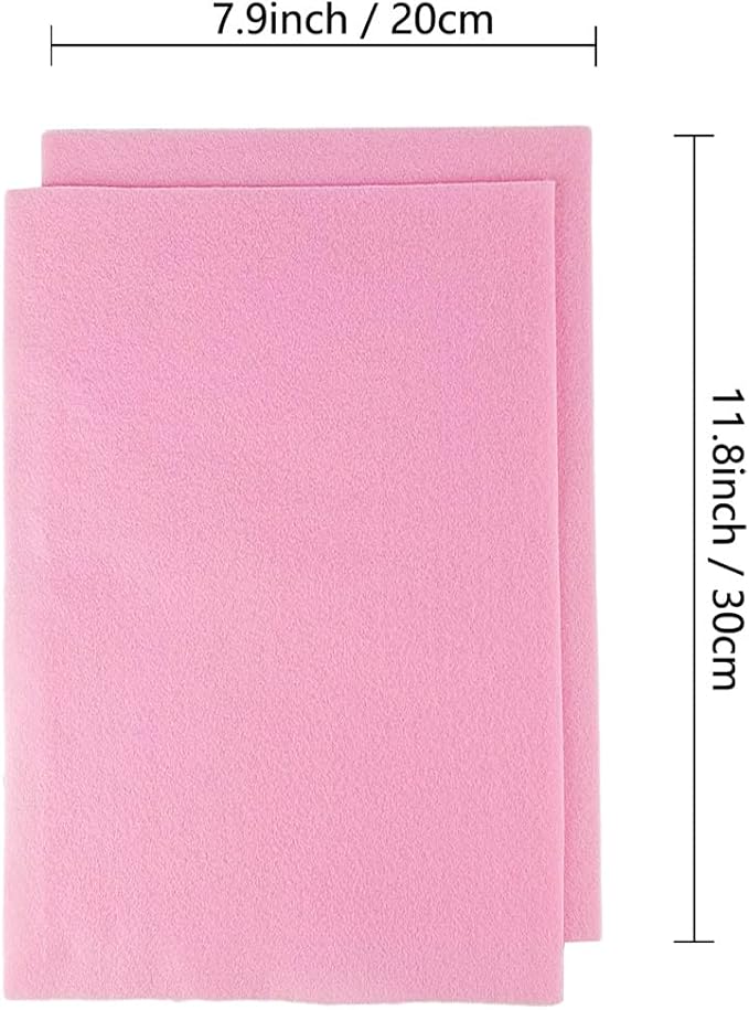 Jtnohx Color Felt, Soft Felt Sheets, 1.4mm Thick 8"x12" Handicraft Felt Fabrics - Image 3
