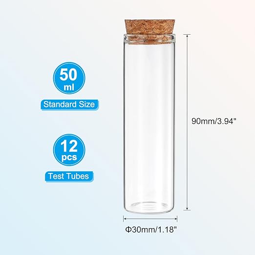 PATIKIL 50ml Test Tubes - Image 2