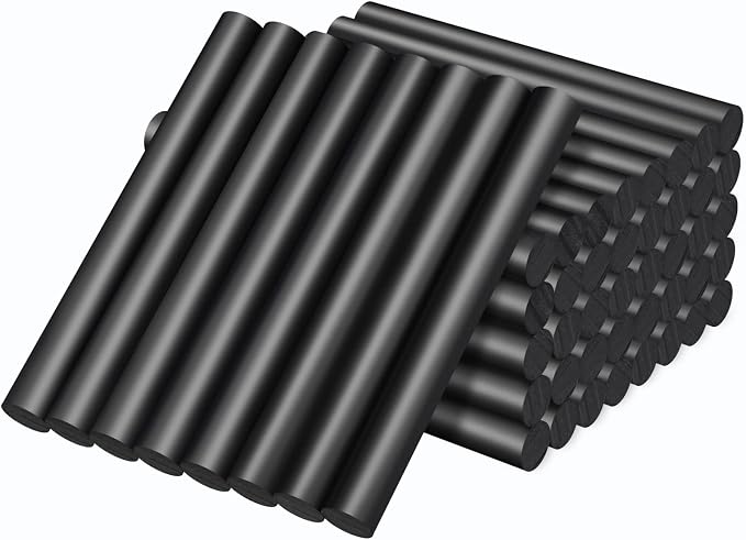 Manarty Black Hot Glue Sticks Full Size, High Low Temp by Manarty