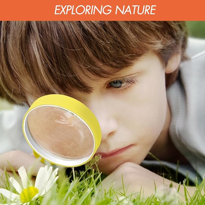 Leffis 6 Pack Magnifying Glass, 10X Non-Slip Handheld Reading Magnifier - Image 5