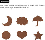 MECCANIXITY EVA Foam Sheets Coffee Brown 19.7 Inch x 35.4 Inch 1mm Thick Crafts - Image 6
