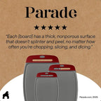 GORILLA GRIP BPA-Free Reversible Kitchen Cutting Board Set of 3, US Designed - Image 9