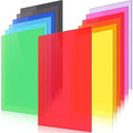 Macarrie 12 Pcs Colored Acrylic Sheets 1/8 Inch Thick Translucent Colored by Macarrie