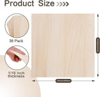 Balsa Wood Sheet, Basswood Sheets 12X12X1/16 Inch, Unfinished Wood Boards Blanks - Image 4
