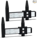 Kingdder 2 Pcs Wheel Stud Rim Bolt Pattern Measuring Tool PCD Ruler Wheel PCD by Kingdder
