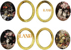 iLAND Miniature Dollhouse Accessories, 4 Dollhouse Picture Frames Set w/Printed - Image 2