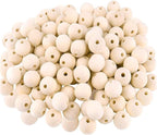 300Pcs 12mm Wood Beads Round Wooden Spacer Beads Unfinished Natural Wood Loose by hesmartly