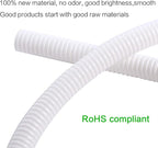 Alex Tech 50ft - 1/4 inch Split Wire Loom Tubing - White - Image 2