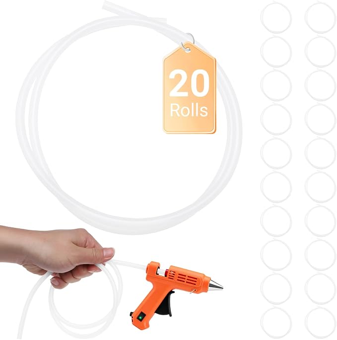 20 Pack Long Hot Glue Stick Rolls by ENPOINT