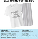 RENLITONG Gray Heat Transfer Vinyl - Image 3