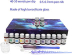 AXEARTE Glass Dip Calligraphy Pen Set, 18-Pieces 14 Color Inks, Pen Holder - Image 3