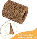 Brown Floral Wire, 656 Feet 2mm Paper Covered Bind Wire - Image 2