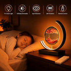 Moving Sand Art Lamp, 360 Degree Rotating Sands of Time Lamp - Image 2