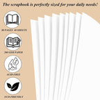 Joyberg Scrapbook 80 Pages, Scrapbooking Supplies 8 x 8 In, Scrapbook Album - Image 4