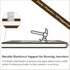 Sketch Book 11 x 14”, 100 Sheets Top Spiral Sketchbook, 68lb /100gsm Drawing - Image 5