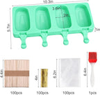 Mity rain 2 Pack Cake Pop Molds Silicone, 8 Cavity Reusable Cakesicle Molds | - Image 2