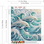 Dolphin Animal Special Shape Diamond Art Kits - Image 7
